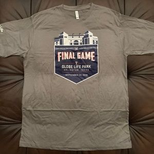 NWOT: Rangers "Final Game" @ Globe Life Park (XL)
